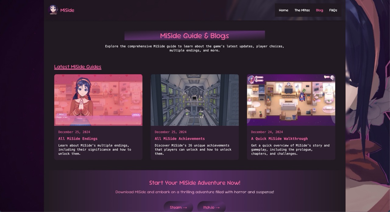GitHub - miside-game/miside: MiSide: Step Into The Mysterious MiSide World